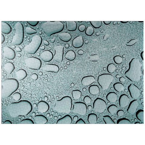 puzzleplate Macro Photography: Water Droplet, no.2 1000 Jigsaw Puzzle