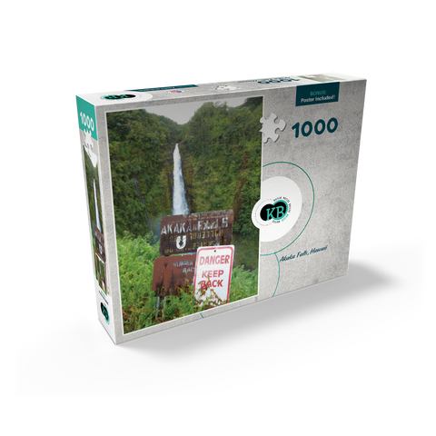 Hawaii, The Big Island: Akaka Falls Signage 1000 Jigsaw Puzzle box view2