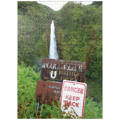 puzzleplate Hawaii, The Big Island: Akaka Falls Signage 1000 Jigsaw Puzzle