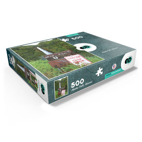 Hawaii, The Big Island: Akaka Falls Signage 500 Jigsaw Puzzle box view1