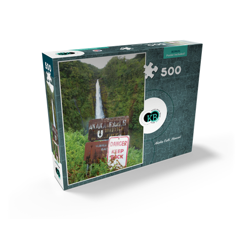 Hawaii, The Big Island: Akaka Falls Signage 500 Jigsaw Puzzle box view2