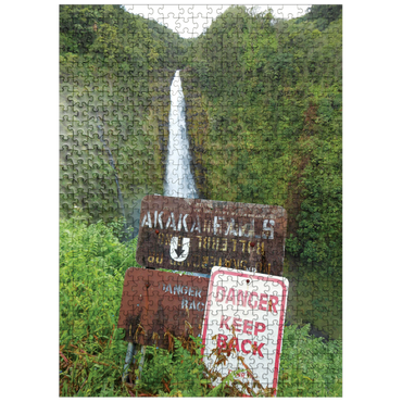 puzzleplate Hawaii, The Big Island: Akaka Falls Signage 500 Jigsaw Puzzle