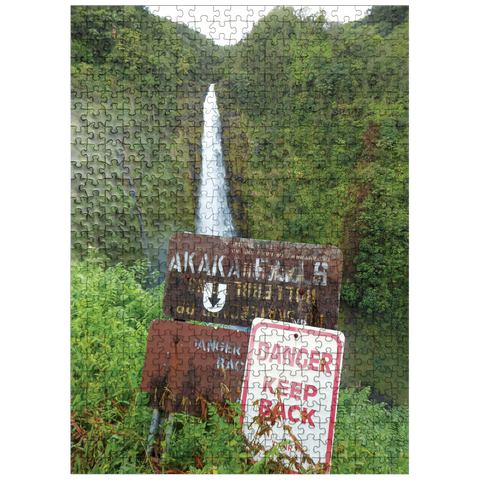 puzzleplate Hawaii, The Big Island: Akaka Falls Signage 500 Jigsaw Puzzle