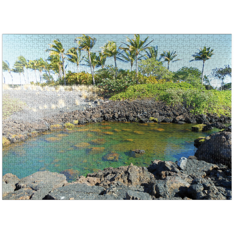 puzzleplate Hawaii, The Big Island: Anchialine Ponds 1000 Jigsaw Puzzle