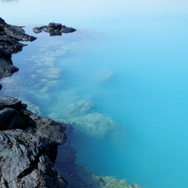 Hawaii, The Big Island: Aqua Shallows, Lava Rock Shoreline 500 Jigsaw Puzzle 3D Modell