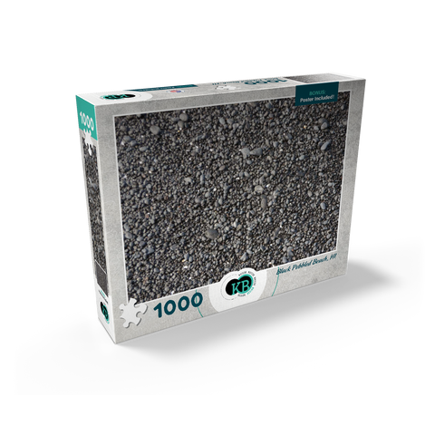 Hawaii, The Big Island: Black Pebbled Beach Collage 1000 Jigsaw Puzzle box view2