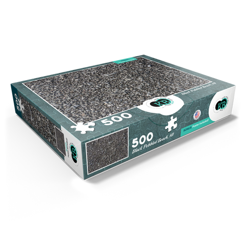 Hawaii, The Big Island: Black Pebbled Beach Collage 500 Jigsaw Puzzle box view1