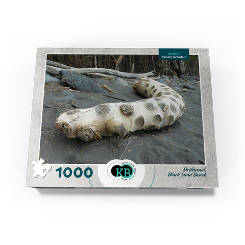 Hawaii, The Big Island: Driftwood, Black Sand Beach 1000 Jigsaw Puzzle box view3