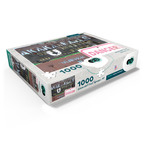 Hawaii, The Big Island: Waterfall Trail Signage 1000 Jigsaw Puzzle box view1