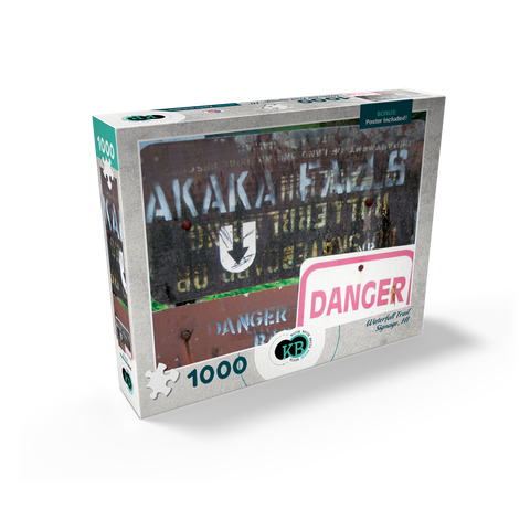 Hawaii, The Big Island: Waterfall Trail Signage 1000 Jigsaw Puzzle box view2