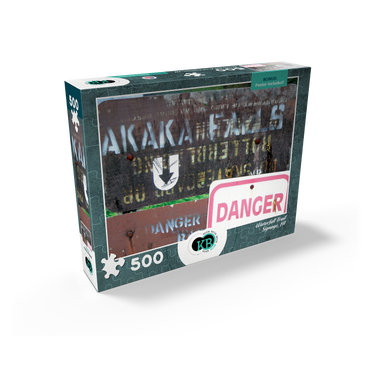 Hawaii, The Big Island: Waterfall Trail Signage 500 Jigsaw Puzzle box view2