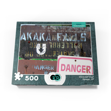 Hawaii, The Big Island: Waterfall Trail Signage 500 Jigsaw Puzzle box view3