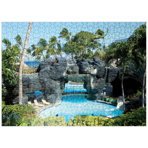 puzzleplate Hawaii, The Big Island: Island Resort Paradise 500 Jigsaw Puzzle