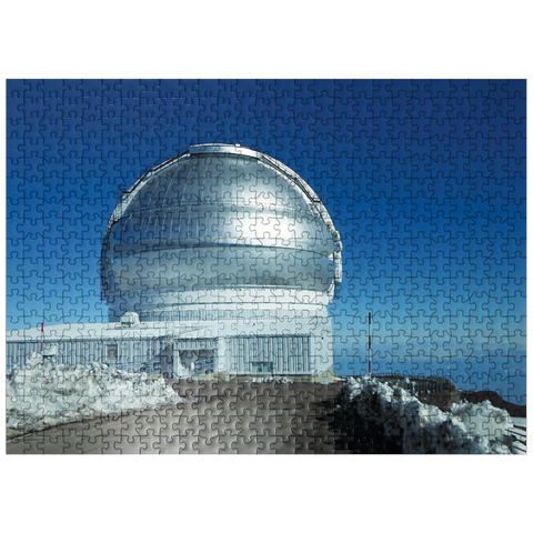 puzzleplate Hawaii, The Big Island: Keck Observatory, Mauna Kea 500 Jigsaw Puzzle