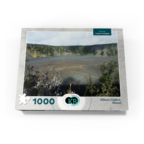 Hawaii, The Big Island: Kilauea Caldera 1000 Jigsaw Puzzle box view3