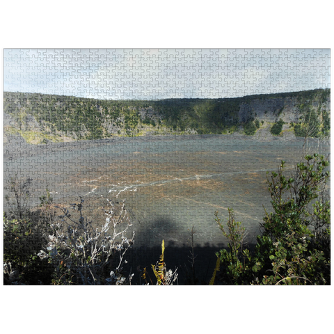 puzzleplate Hawaii, The Big Island: Kilauea Caldera 1000 Jigsaw Puzzle