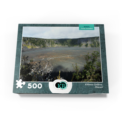 Hawaii, The Big Island: Kilauea Caldera 500 Jigsaw Puzzle box view3