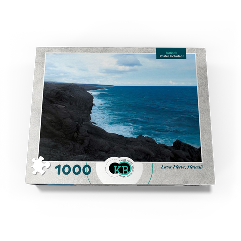 Hawaii, The Big Island: Lava Flow Shoreline 1000 Jigsaw Puzzle box view3
