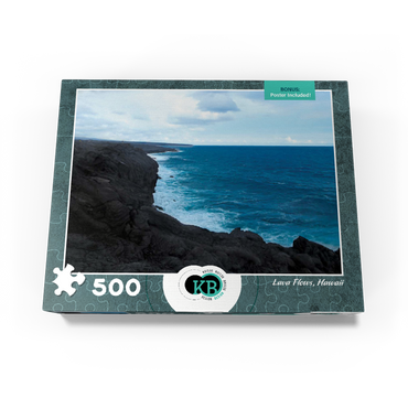 Hawaii, The Big Island: Lava Flow Shoreline 500 Jigsaw Puzzle box view3