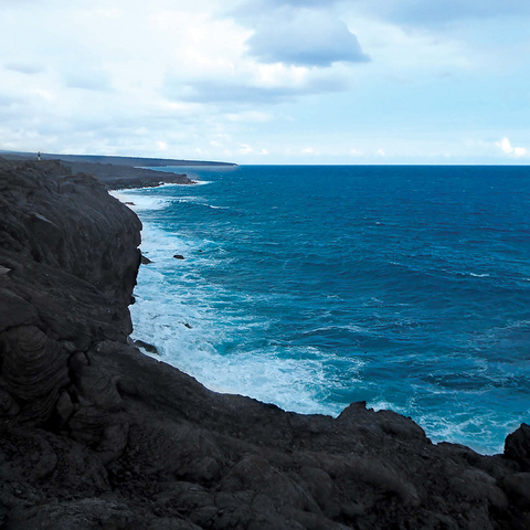 Hawaii, The Big Island: Lava Flow Shoreline 500 Jigsaw Puzzle 3D Modell