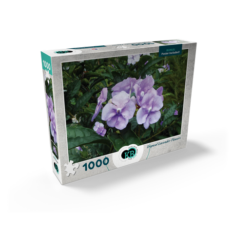 Hawaii, The Big Island: Lavender Island Flowers 1000 Jigsaw Puzzle box view2