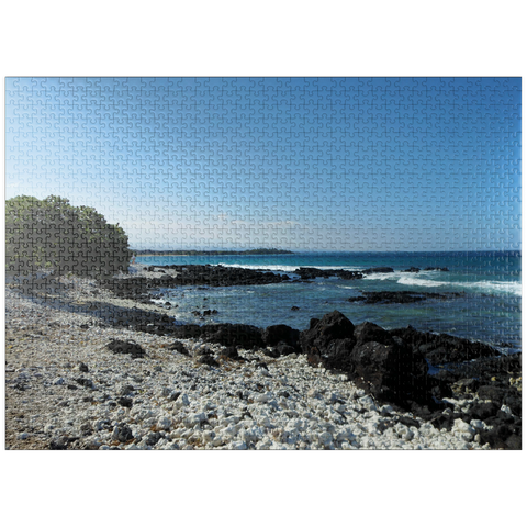 puzzleplate Hawaii, The Big Island: Rocky Pacific Shoreline 1000 Jigsaw Puzzle