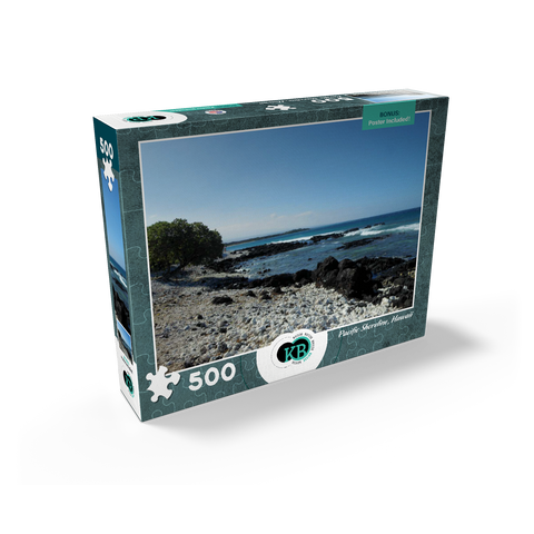 Hawaii, The Big Island: Rocky Pacific Shoreline 500 Jigsaw Puzzle box view2
