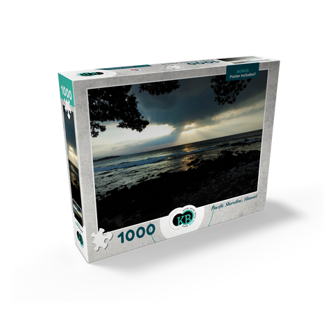 Hawaii, The Big Island: Pacific Shoreline Sunset 1000 Jigsaw Puzzle box view2