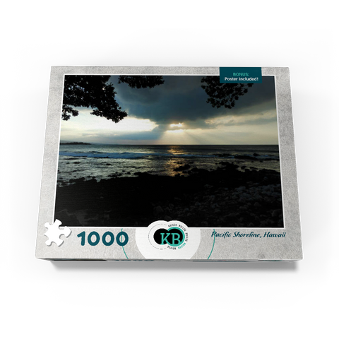 Hawaii, The Big Island: Pacific Shoreline Sunset 1000 Jigsaw Puzzle box view3