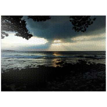 puzzleplate Hawaii, The Big Island: Pacific Shoreline Sunset 1000 Jigsaw Puzzle