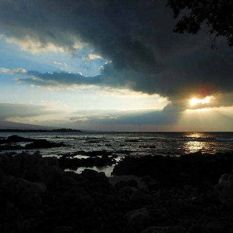 Hawaii, The Big Island: Sunset on the Pacific Shoreline 1000 Jigsaw Puzzle 3D Modell