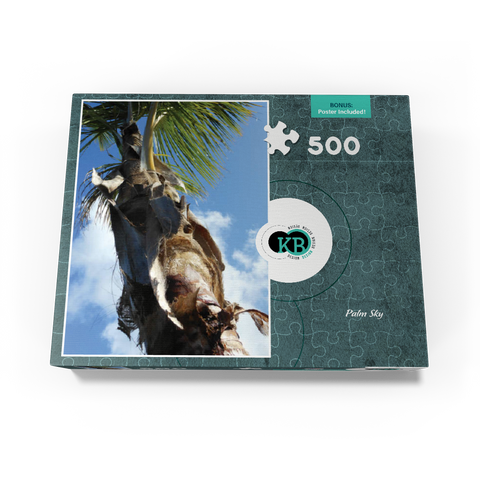 Hawaii, The Big Island: Palm Branches in the Sky 500 Jigsaw Puzzle box view3