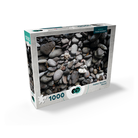 Hawaii, The Big Island: Pebbled Shoreline 1000 Jigsaw Puzzle box view2