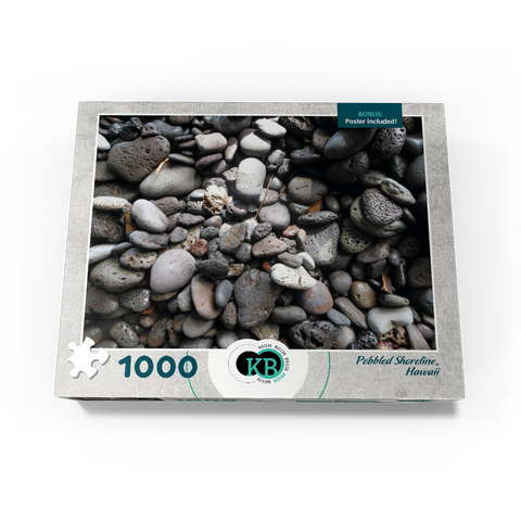 Hawaii, The Big Island: Pebbled Shoreline 1000 Jigsaw Puzzle box view3