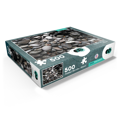 Hawaii, The Big Island: Pebbled Shoreline 500 Jigsaw Puzzle box view1