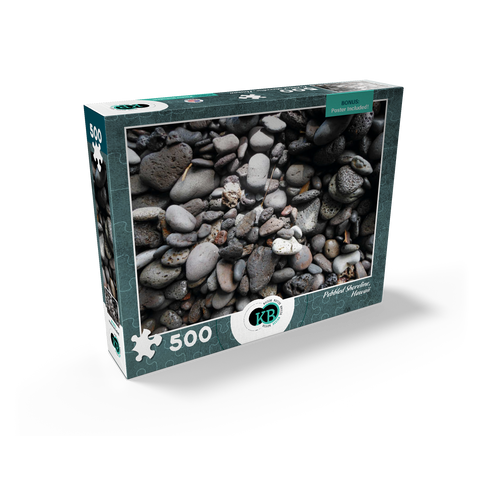 Hawaii, The Big Island: Pebbled Shoreline 500 Jigsaw Puzzle box view2