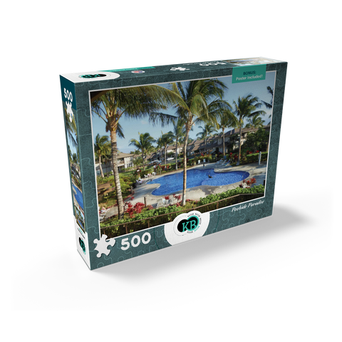 Hawaii, The Big Island: Poolside Paradise Resort 500 Jigsaw Puzzle box view2