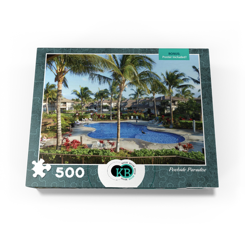 Hawaii, The Big Island: Poolside Paradise Resort 500 Jigsaw Puzzle box view3