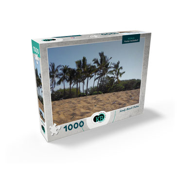 Hawaii, The Big Island: Sandy Beach Palm Trees 1000 Jigsaw Puzzle box view2