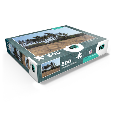 Hawaii, The Big Island: Sandy Beach Palm Trees 500 Jigsaw Puzzle box view1