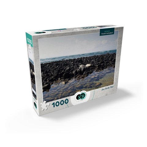 Hawaii, The Big Island: Sea Turtle Pair 1000 Jigsaw Puzzle box view2