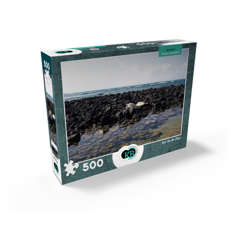 Hawaii, The Big Island: Sea Turtle Pair 500 Jigsaw Puzzle box view2