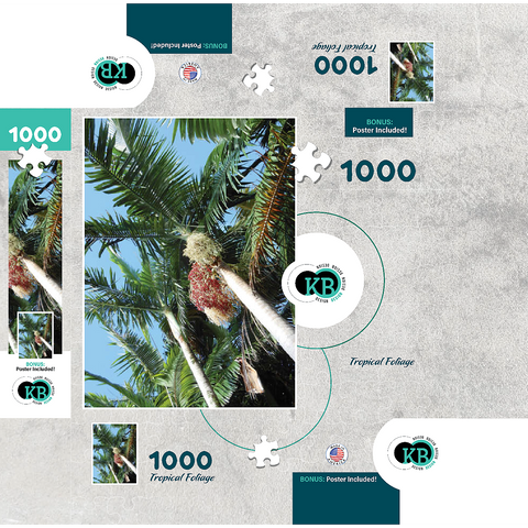 Hawaii, The Big Island: Tropical Foliage 1000 Jigsaw Puzzle box 3D Modell