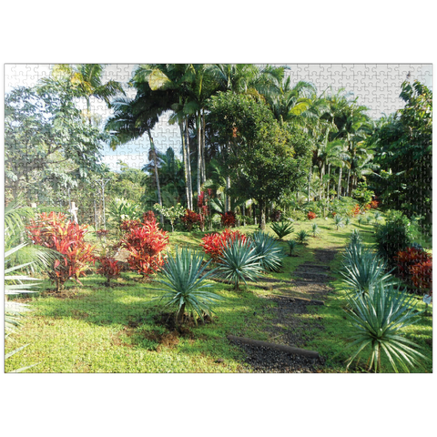 puzzleplate Hawaii, The Big Island: Tropical Garden 1000 Jigsaw Puzzle