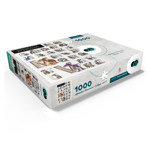 Illustration Collage: Dinosaur Alphabet, vol.2 1000 Jigsaw Puzzle box view1