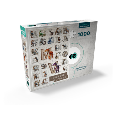 Illustration Collage: Dinosaur Alphabet, vol.3 1000 Jigsaw Puzzle box view2