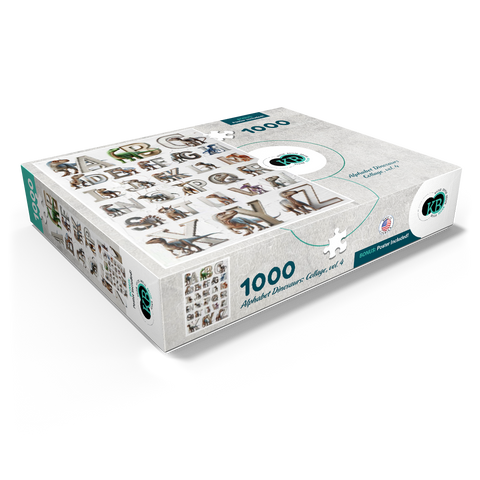 Illustration Collage: Dinosaur Alphabet, vol.4 1000 Jigsaw Puzzle box view1