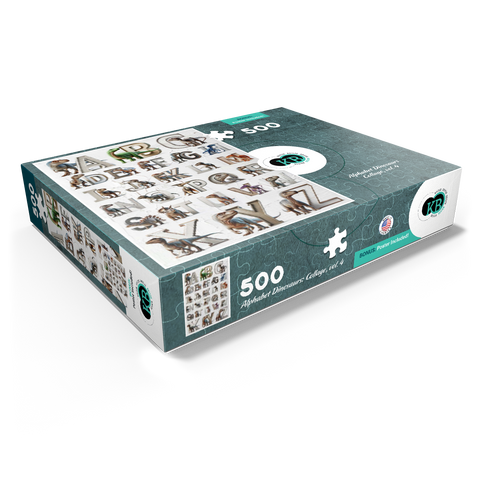Illustration Collage: Dinosaur Alphabet, vol.4 500 Jigsaw Puzzle box view1