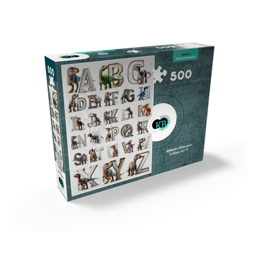 Illustration Collage: Dinosaur Alphabet, vol.4 500 Jigsaw Puzzle box view2