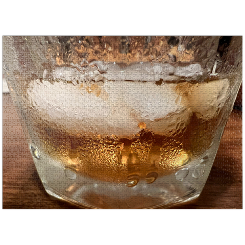 puzzleplate Macro Photography: Condensation, Iced Tea 1000 Jigsaw Puzzle